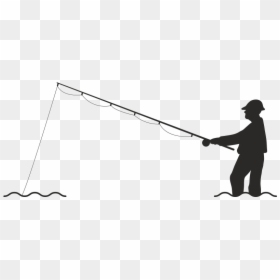 Vector Graphics Fisherman Illustration Fly Fishing - Fisherman Png, Transparent Png - fly fishing png