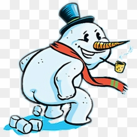 Scsnowman Snowman Cold Ice Icblock Funny Ftestickers - Snowman Doing A Poop, HD Png Download - ice block png