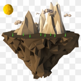 Thumb Image - Low Poly Floating Island Png, Transparent Png - isla png