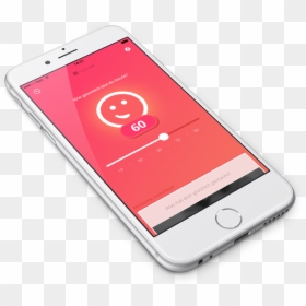Mockup Of Happyme Ios App - Smartphone, HD Png Download - iphone wireframe png