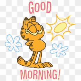 Good Morning Garfield Line Messaging Sticker Wednesday - Garfield Good Morning Monday, HD Png Download - messaging png