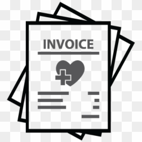 Medical Billing Icon - Invoice Clipart Black And White, HD Png Download - invoice icon png