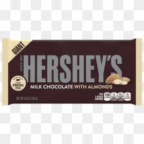 Energy Bar,food,snack,chocolate Bar,peanut Butter - Big Hershey Almond Bar, HD Png Download - hershey png