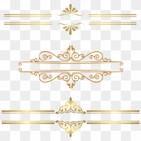 Elegant Gold Gold Border Png, Transparent Png - diploma png
