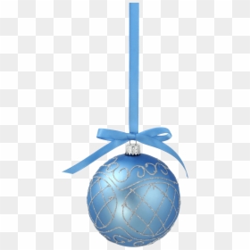 Blue Christmas Ball Png, Transparent Png - blue ribbon png