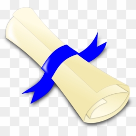 Diploma Clip Art, HD Png Download - blue ribbon png
