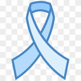 Blue Hiv Ribbon Png, Transparent Png - blue ribbon png
