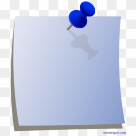Blue Post It Note Clipart, HD Png Download - post it note png