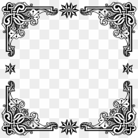 Vintage Frame Black Png, Transparent Png - black frame png