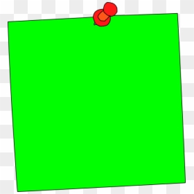 Green Sticky Notes Clipart, HD Png Download - post it note png