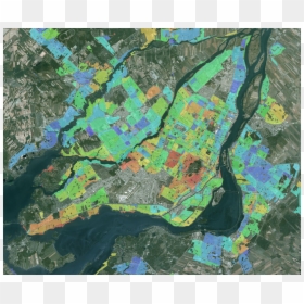 Satellite Map Of Montreal, HD Png Download - satellite png