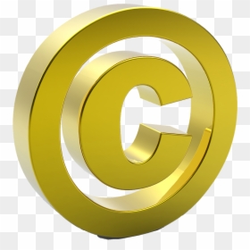 Gold Copyright Logo Png, Transparent Png - copyright symbol png