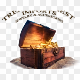 Treasure Chest In Sand, HD Png Download - treasure chest png