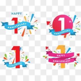 First Anniversary Clip Art, HD Png Download - celebration png