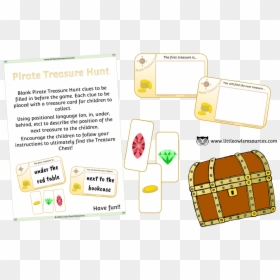 Pirate Treasure Hunt Ideas, HD Png Download - treasure chest png