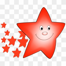 Stars Gif Cartoon Png, Transparent Png - red star png