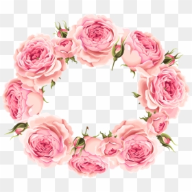 Bunga Bingkai Undangan Pernikahan, HD Png Download - pink rose png