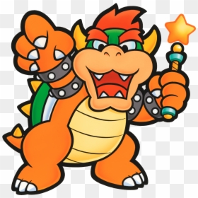 Bowser Paper Mario 64, HD Png Download - bowser png