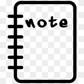 Notepad Black And White Png, Transparent Png - notepad png