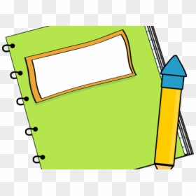Pencil And Book Clipart, HD Png Download - notepad png
