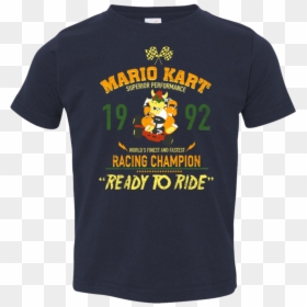 Mario Kart Champion T Shirt, HD Png Download - bowser png