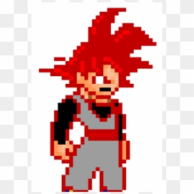 Pixel Art Goku Ultra Instinct, HD Png Download - super saiyan hair png