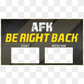 Afk Png For Stream, Transparent Png - twitch overlay png