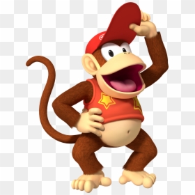 Super Mario Party Diddy Kong, HD Png Download - donkey kong png