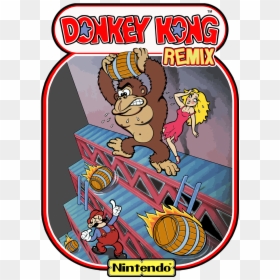 Donkey Kong Arcade Game Poster, HD Png Download - donkey kong png