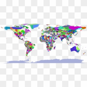 High Resolution World Map Plain, HD Png Download - map icon png
