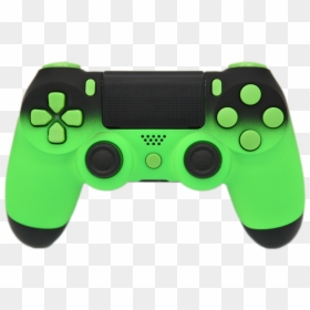 Custom Green Ps4 Controller, HD Png Download - ps4 controller png