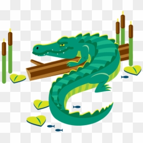 Illustration, HD Png Download - alligator png