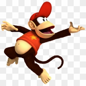 Diddy Kong Mario Hd, HD Png Download - donkey kong png