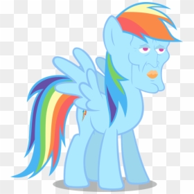 My Little Pony Rainbow Dash Happy, HD Png Download - squidward png