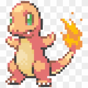 Pokemon Fire Red Charmander Sprite, HD Png Download - charmander png
