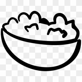 Popcorn Hand Drawn Bowl - Hand Drawn Bowl, HD Png Download - popcorn icon png