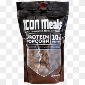 Icon Meals Protein Popcorn Popcorn 240g / Dark Chocolate - Chocolate, HD Png Download - popcorn icon png