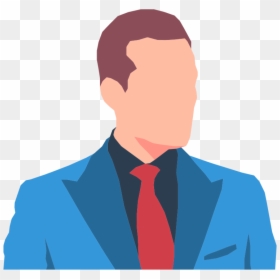 Faceless Male Avatar In Suit - Man Suit Png Icon, Transparent Png - faceless png