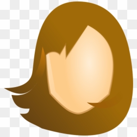 Woman, Female, Face, Faceless, Head, Brown, Hair - Female Head Clip Art, HD Png Download - faceless png