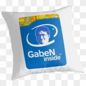 Lord Gaben Inside Throw Pillow - Gaben Inside Transparent, HD Png Download - lord gaben png