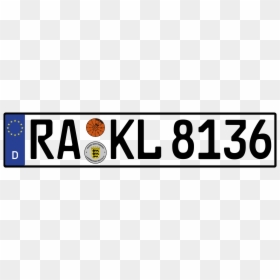 Transparent License Plate Png - Kfz Kennzeichen, Png Download - german png
