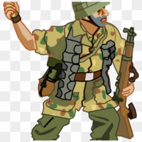 Soldier Army Clipart German World War Transparent Png - Ww2 German Soldier Cartoon, Png Download - german png