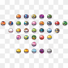 230kib, 1300x775, Balls - Pokemon Pokeball Sprites, HD Png Download - pokemon png sprites