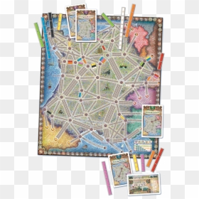 Ticket To Ride France And Old West, HD Png Download - france map png