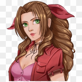 Aerith - Aerith Gainsborough Chibi Transparent, HD Png Download - aerith png