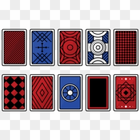 Playing Card Back Vectors - Playing Cards Backside Design, HD Png Download - card back png