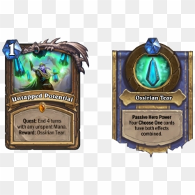 Saviors Of Uldum Quests, HD Png Download - card back png