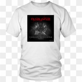 Gunslinger T-shirt With Album Cover Art - Lineman Football Shirts Funny, HD Png Download - gunslinger png