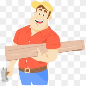 Carpenter Clipart Builder - Carpenters Cartoon Png, Transparent Png - carpenter png