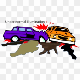 Clip Art How Do Lights Work - Car Accident Drawing Easy, HD Png Download - wrecked car png